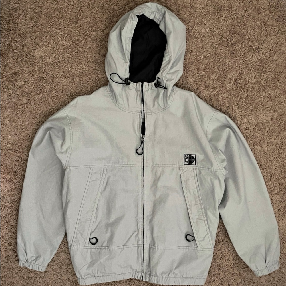 Topman Gray Hooded Jacket/Windbreaker